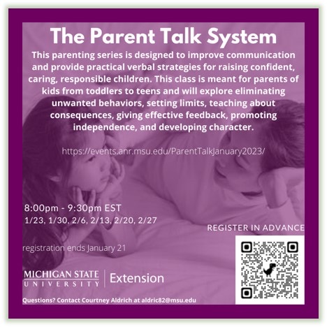 Free Online Webinar Series: The Parent Talk System